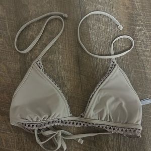 Grey aerie bikini top